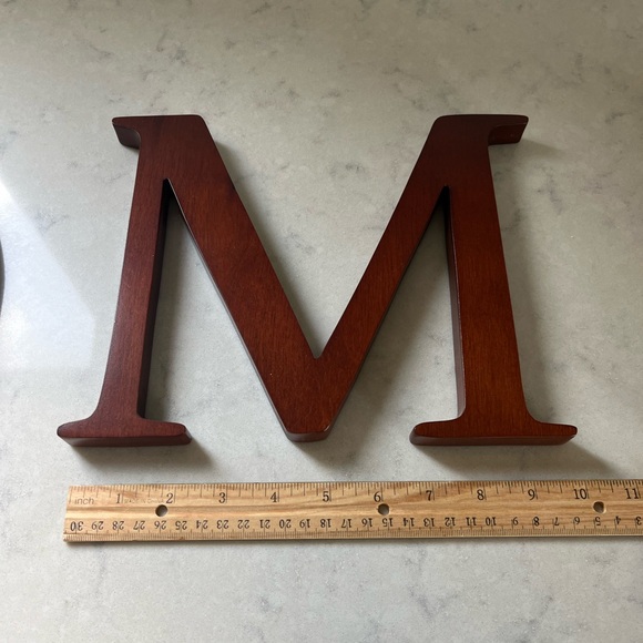 Pottery Barn Kids Mahogany Finish Wooden Letters              T-H-O-M-A-S - Picture 10 of 12